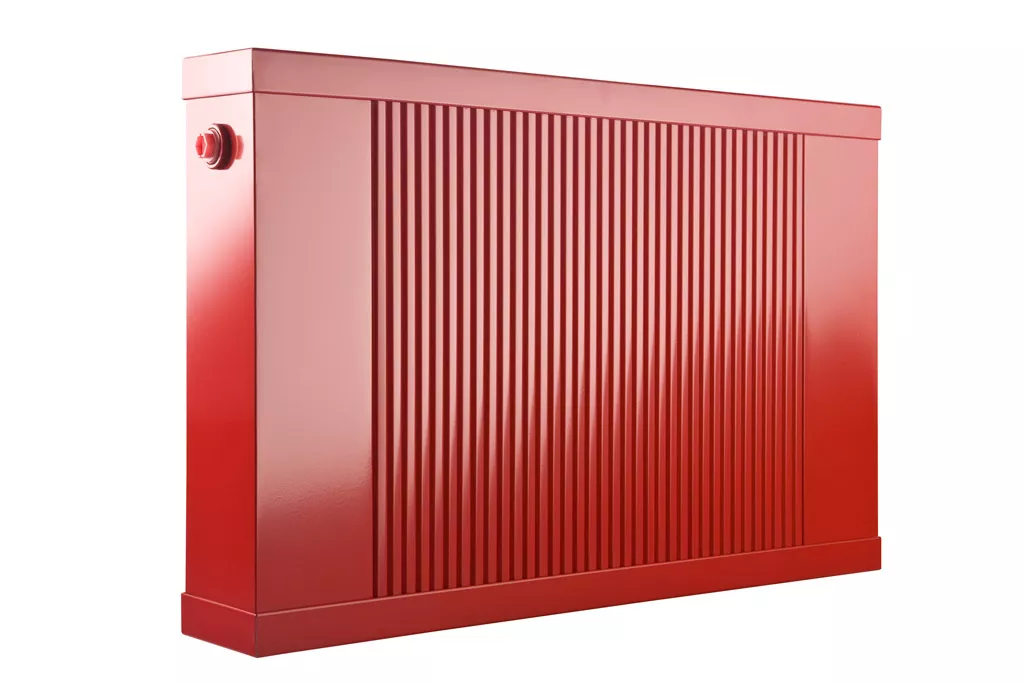 Radiator wall mounted Sollarius red